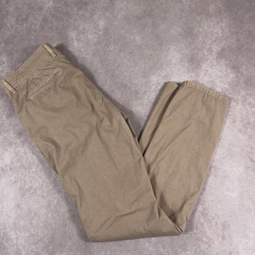johnnie-O Cairo Stretch‎ Cotton Chino Pants 34x34 Khaki Tan Casual Straight Leg
